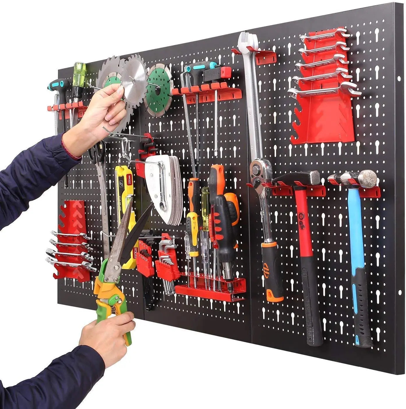 Hardware Tools Storage Household Tool Set Wholesale Tool Panel Accessories Pegboard Display Pegboard Wall Metal Wall Mount 6kgs
