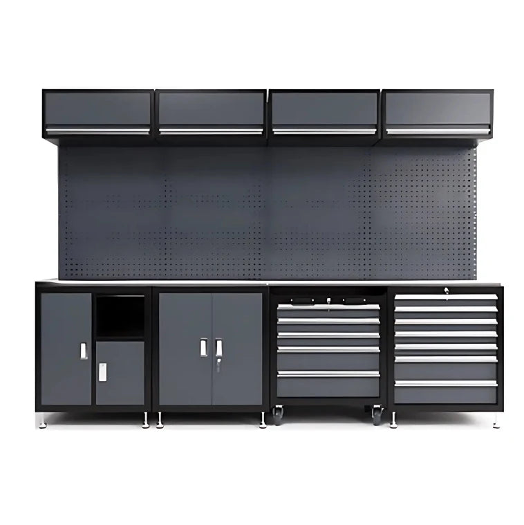 China Manufacturer's Heavy Duty Modular Workbench Tool Cabinet OBM Customizable Steel Workshop Cabinet Wholesale Garage Storage