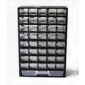 Drawer Plastic Parts Storage Hardware and Craft Cabinet, Black