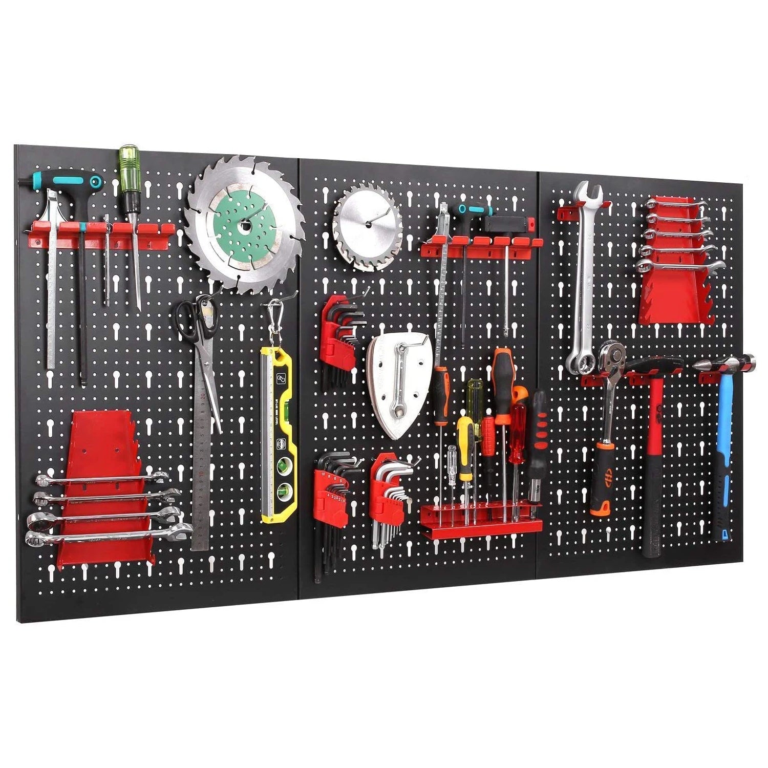 Hardware Tools Storage Household Tool Set Wholesale Tool Panel Accessories Pegboard Display Pegboard Wall Metal Wall Mount 6kgs