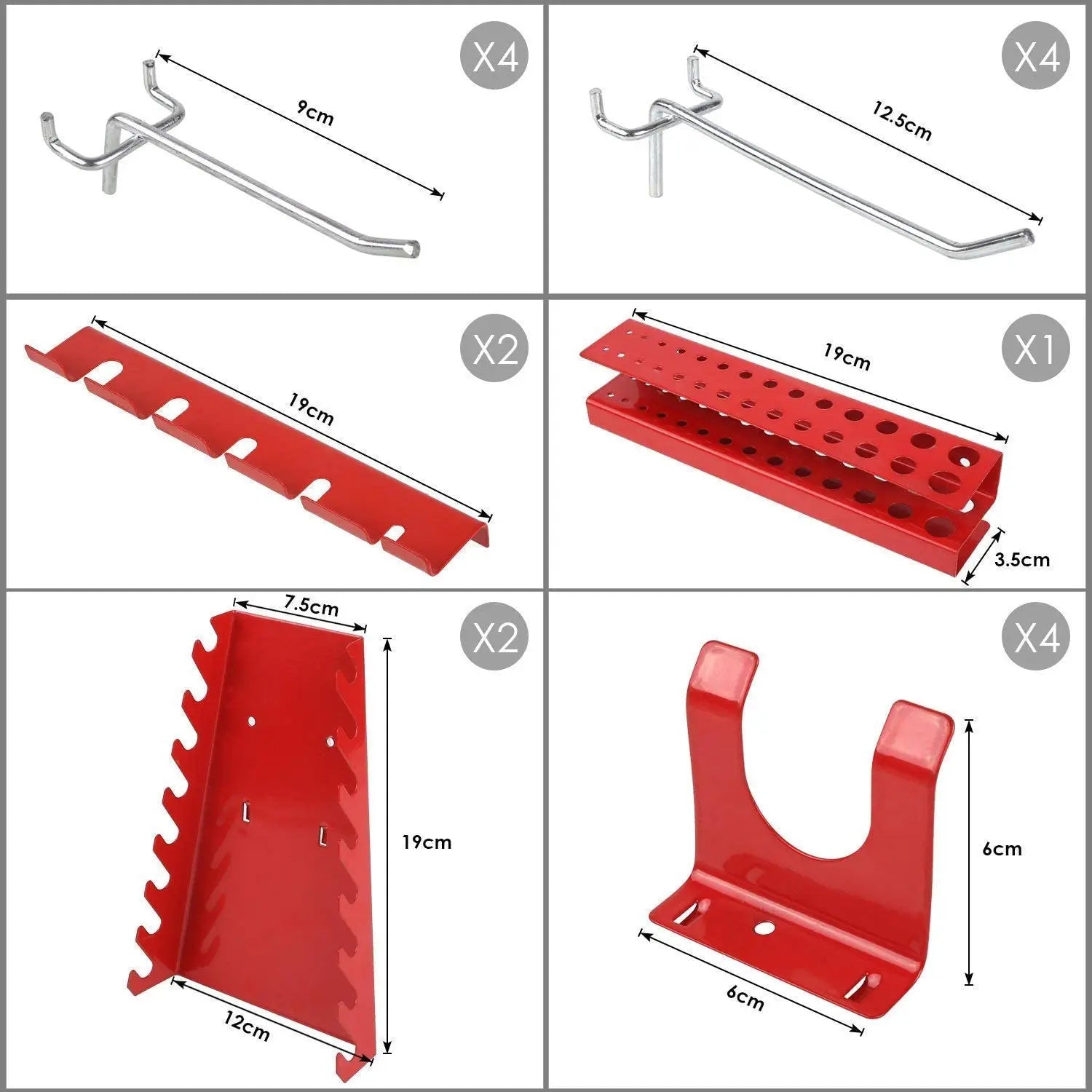 Hardware Tools Storage Household Tool Set Wholesale Tool Panel Accessories Pegboard Display Pegboard Wall Metal Wall Mount 6kgs