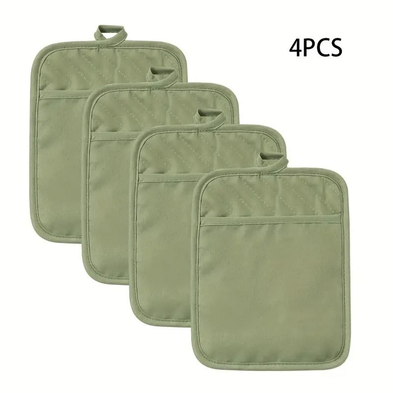 [High Temperature Resistant] Baking Kitchen Oven Gloves | 4pcs/6pcs | High Temperature Resistant | Anti-Scalding, Microwave Oven Insulation | Baking