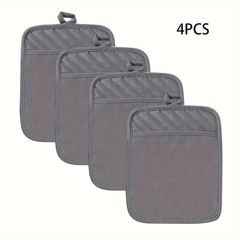 [High Temperature Resistant] Baking Kitchen Oven Gloves | 4pcs/6pcs | High Temperature Resistant | Anti-Scalding, Microwave Oven Insulation | Baking