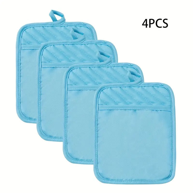 [High Temperature Resistant] Baking Kitchen Oven Gloves | 4pcs/6pcs | High Temperature Resistant | Anti-Scalding, Microwave Oven Insulation | Baking