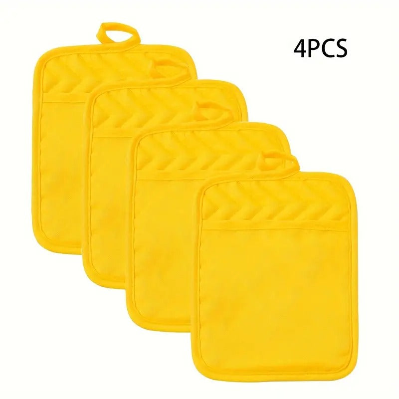 [High Temperature Resistant] Baking Kitchen Oven Gloves | 4pcs/6pcs | High Temperature Resistant | Anti-Scalding, Microwave Oven Insulation | Baking